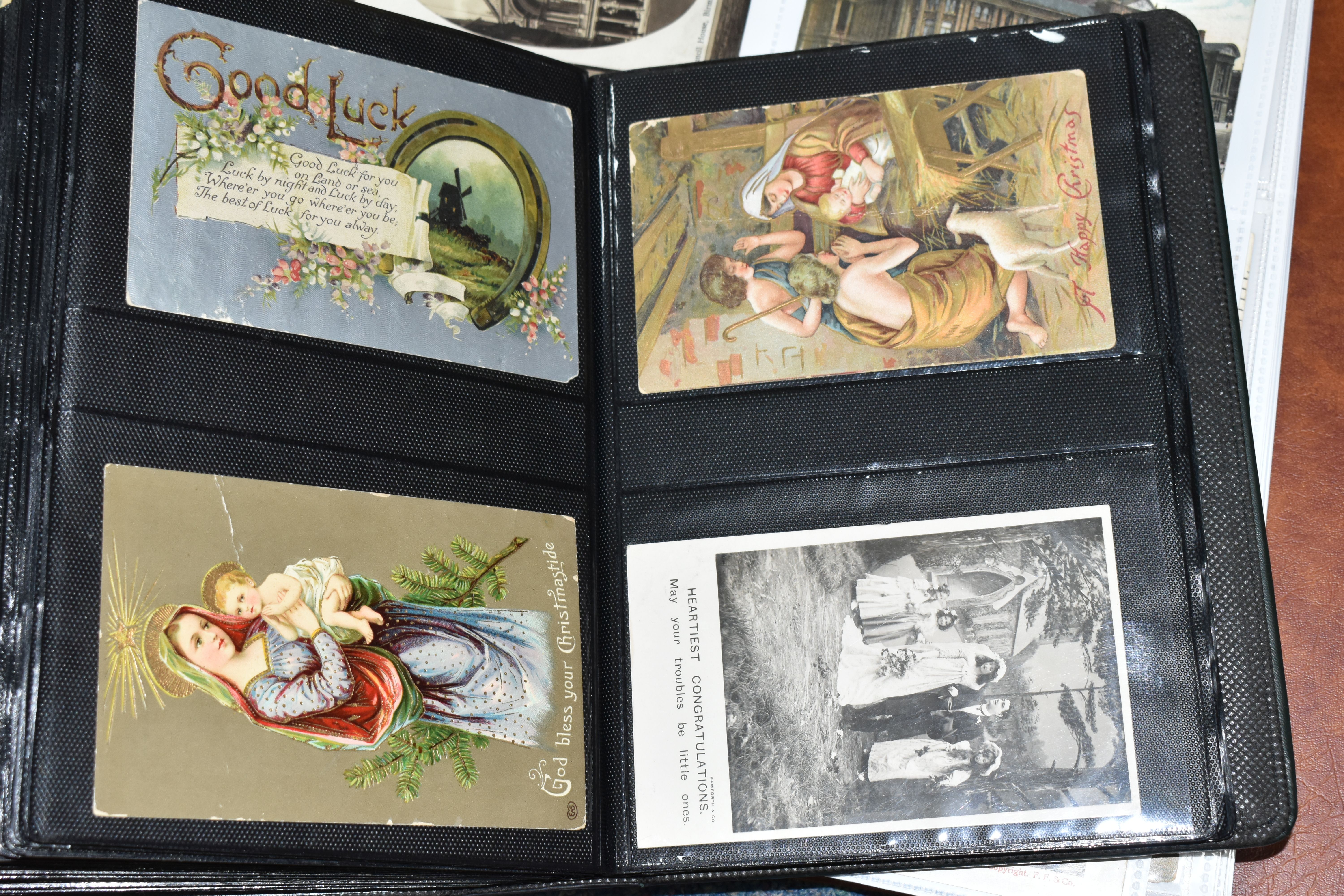 POSTCARDS, Five Albums containing a collection of approximately 685 eclectic early-late 20th century - Image 28 of 34