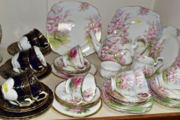 ROYAL ALBERT BLOSSOM TIME PART TEA SET AND OTHER TEA WARES, the 'Blossom Time' set comprising a