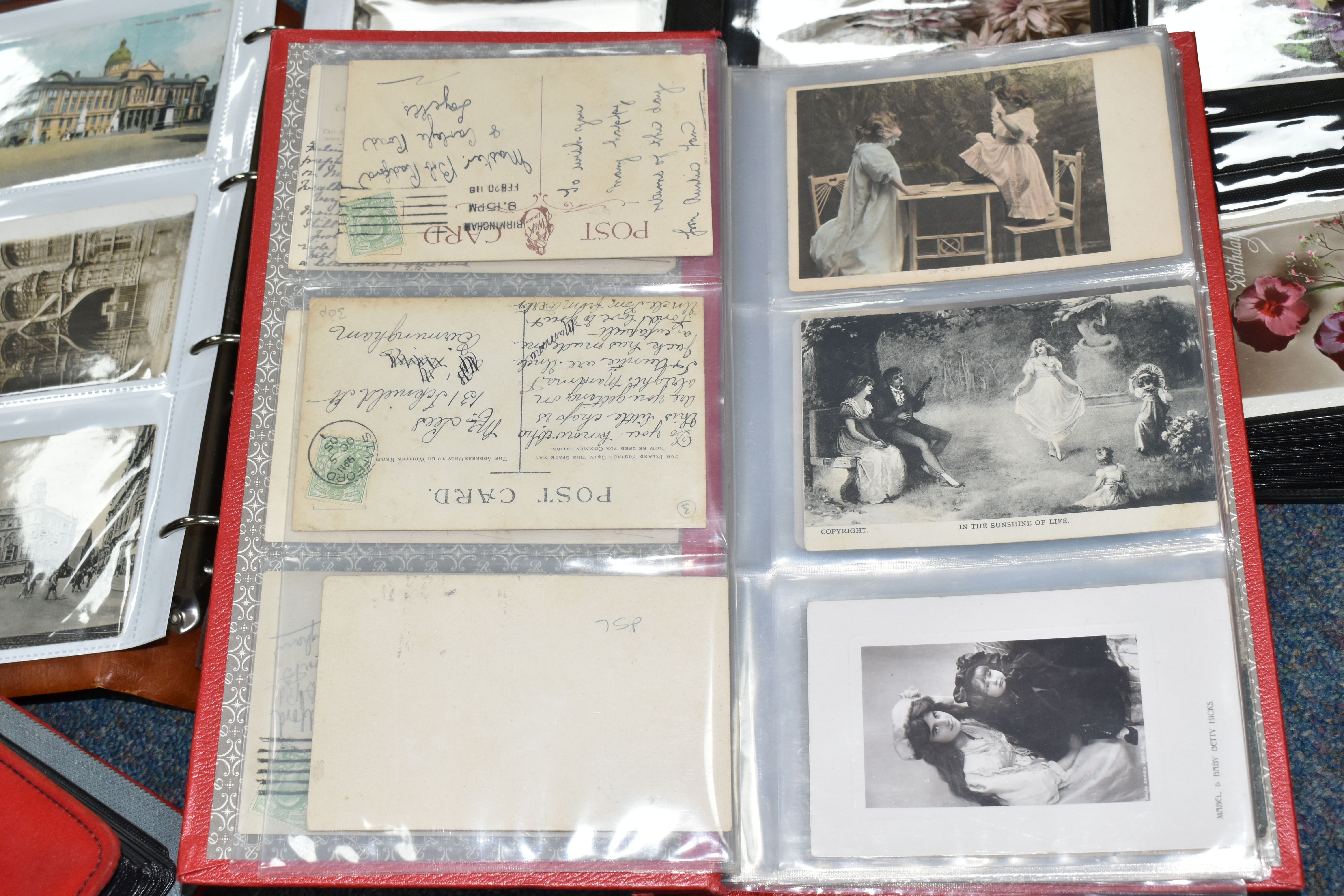 POSTCARDS, Five Albums containing a collection of approximately 685 eclectic early-late 20th century - Image 16 of 34