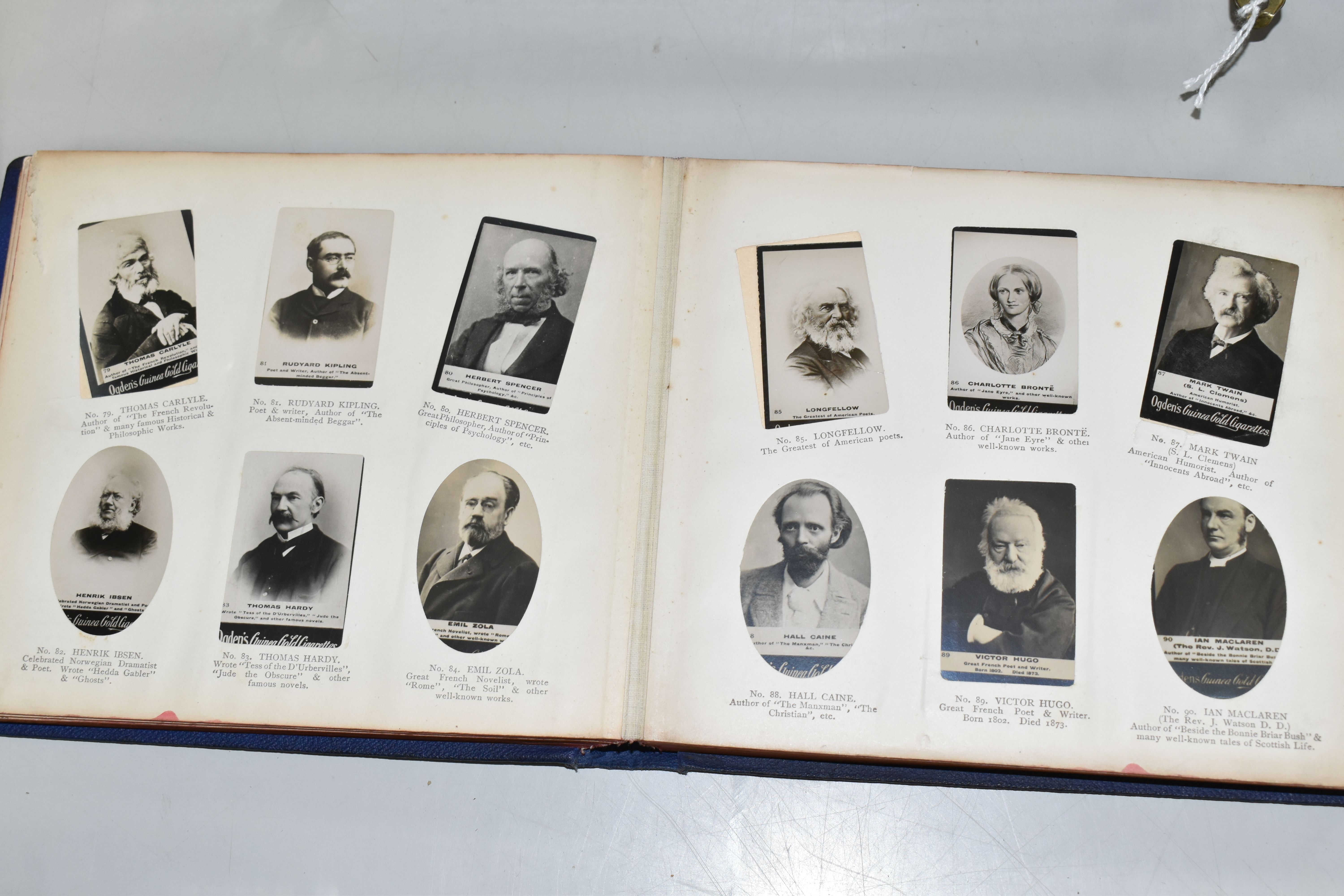 AN OGDEN'S NEW CENTURY PHOTOGRAPH ALBUM containing 199 Ogden's Guinea Gold Cigarette Cards featuring - Image 7 of 12