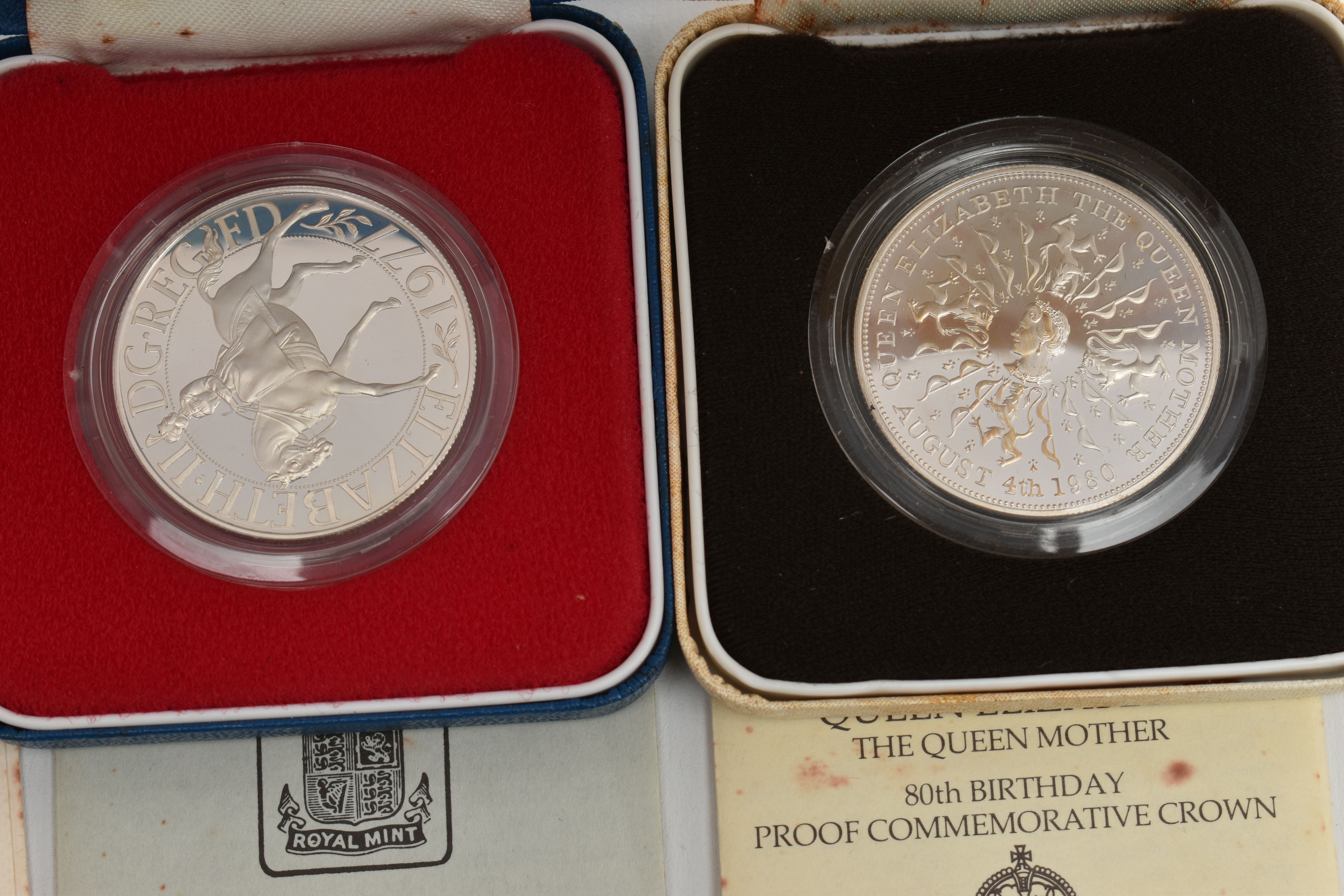 ASSORTED COINS, to include a cased 'Elizabeth II 1977' commemorative coin, a cased a 'Silver Proof - Image 3 of 3