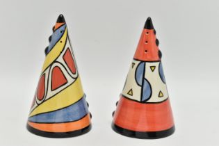 TWO LORNA BAILEY FOR ELLGREAVE POTTERY SUGAR SIFTERS, both from editions of 250, hand painted in