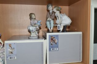 TWO BOXED LLADRO COLLECTORS SOCIETY FIGURES, comprising no.7635 'Ten and Growing', signed and