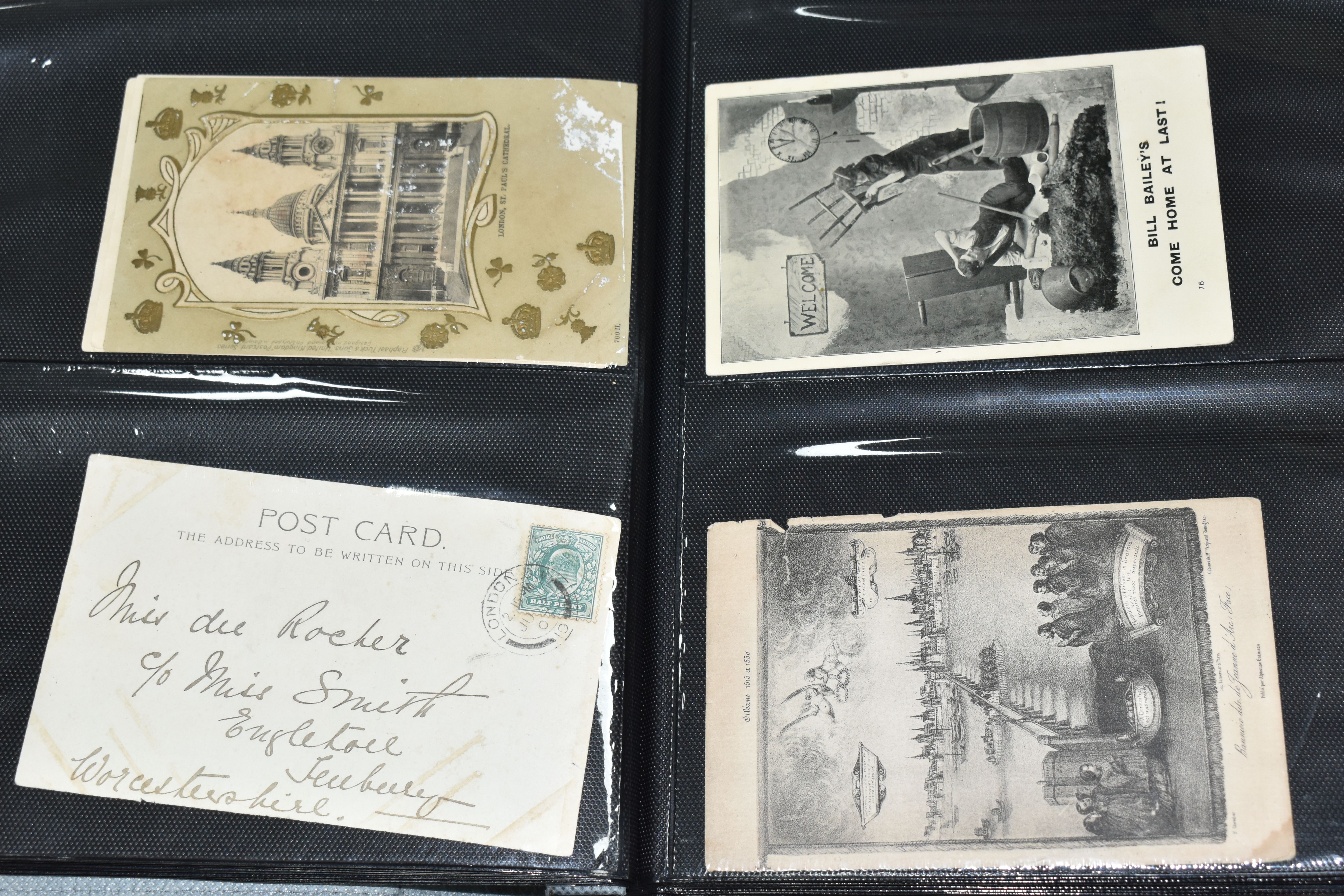 POSTCARDS, Five Albums containing a collection of approximately 685 eclectic early-late 20th century - Image 9 of 34