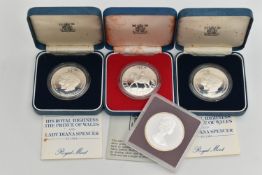 ASSORTED COINS, to include two cased 'Silver Proof Coin, Commemorating The Marriage of His Royal