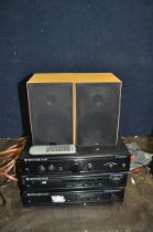 A CAMBRIDGE AUDIO COMPONENT HI FI AND A PAIR OF GALE GOLD MONITOR SPEAKERS comprising of an A5