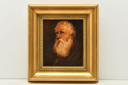 KEN MORONEY (1949-2018) 'OLD MAN', a head and shoulders portrait of an elderly man with beard,