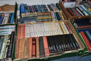 SIX BOXES OF BOOKS, approximately one hundred and eighty titles, to include cookery, animals,