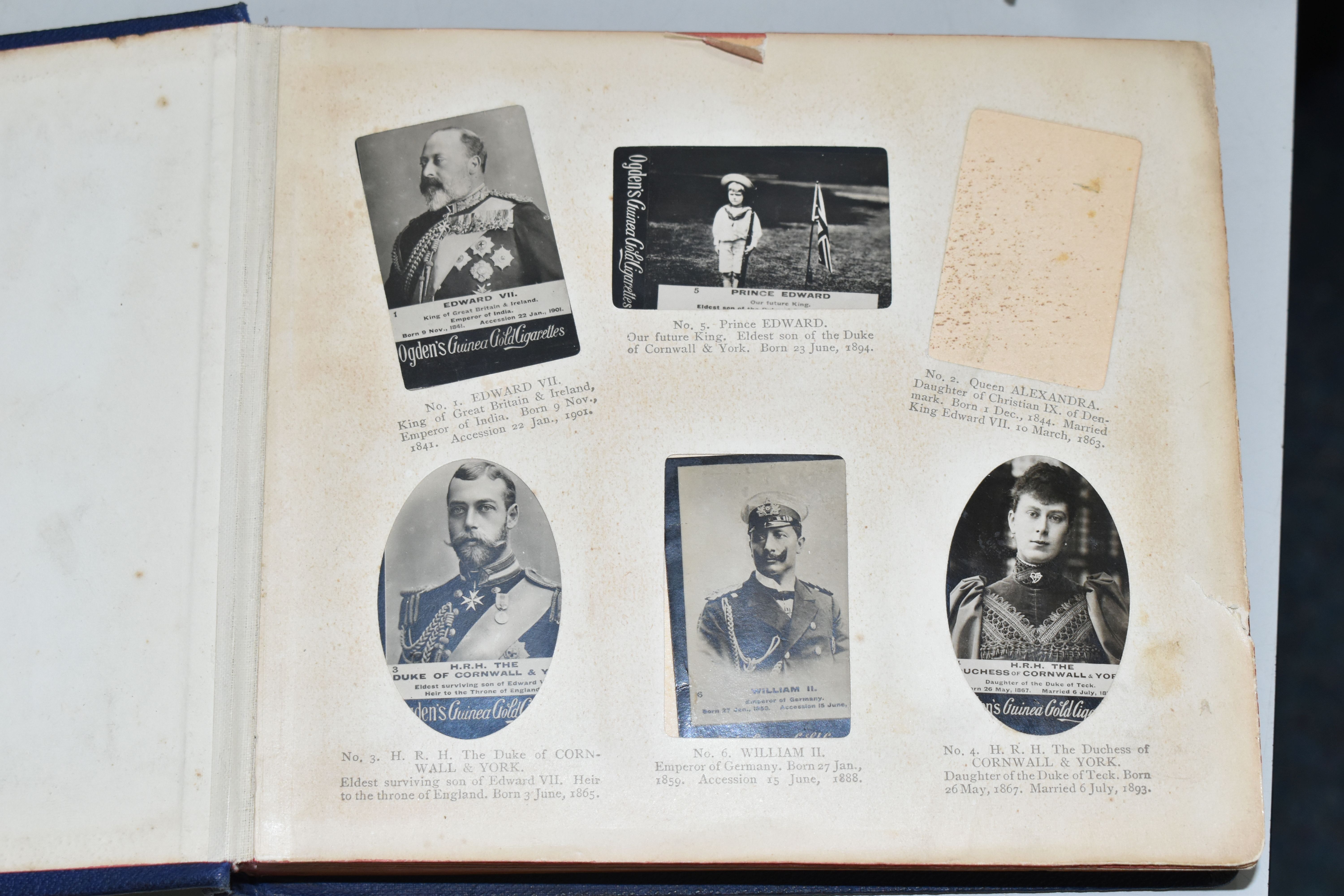 AN OGDEN'S NEW CENTURY PHOTOGRAPH ALBUM containing 199 Ogden's Guinea Gold Cigarette Cards featuring - Image 2 of 12