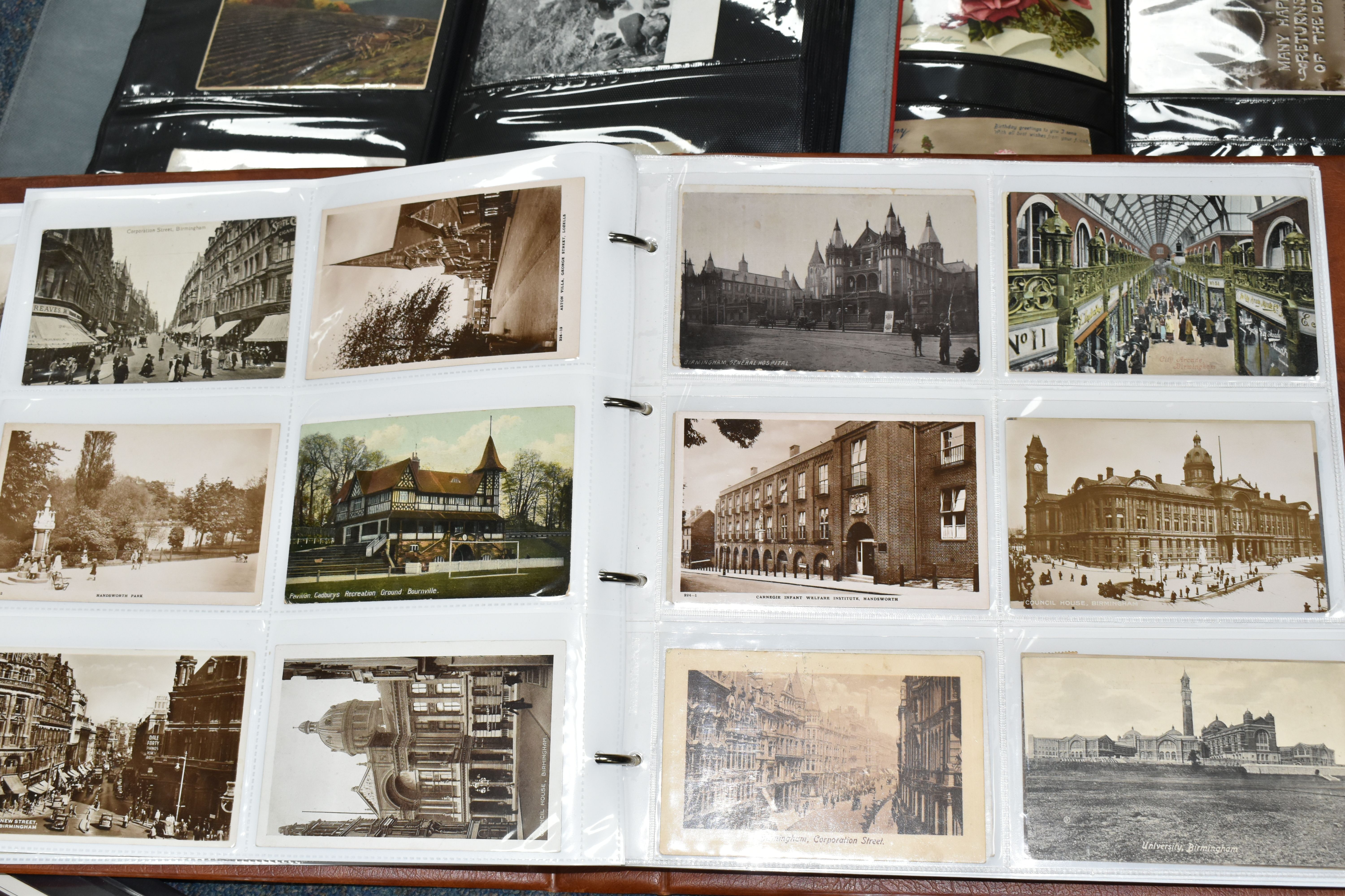 POSTCARDS, Five Albums containing a collection of approximately 685 eclectic early-late 20th century - Image 31 of 34