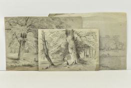 THREE UNSIGNED 19TH CENTURY VIEWS OF CAMBRIDGE, the first depicting Kings College Cambridge viewed
