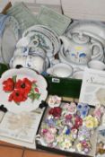 ONE BOX OF CERAMICS, to include a boxed Bradford Exchange limited edition No.7458A 'Oriental