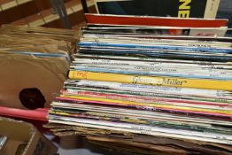 TWO BOXES OF MUSIC RECORDS, to include 33rpm and 78's, artists include Sarah Vaughan, John