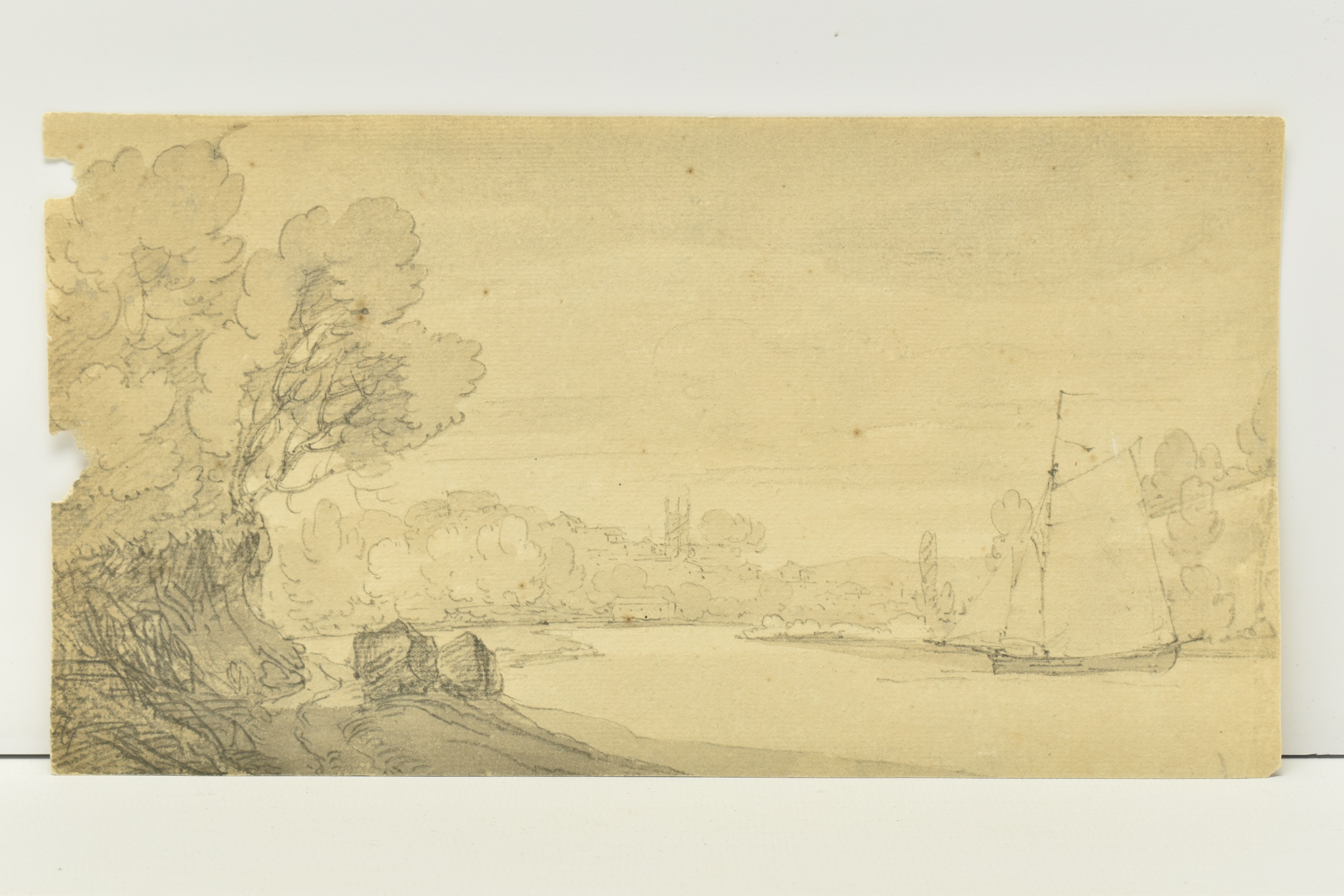 CIRCLE OF REVEREND WILLIAM HENRY BARNARD (1767-1817) THREE UNSIGNED LANDSCAPE STUDIES, the first - Image 2 of 13