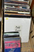 A BOX OF RECORDS, to include over fifty vinyl LPs, artists to include Guns N Roses - Appetite for