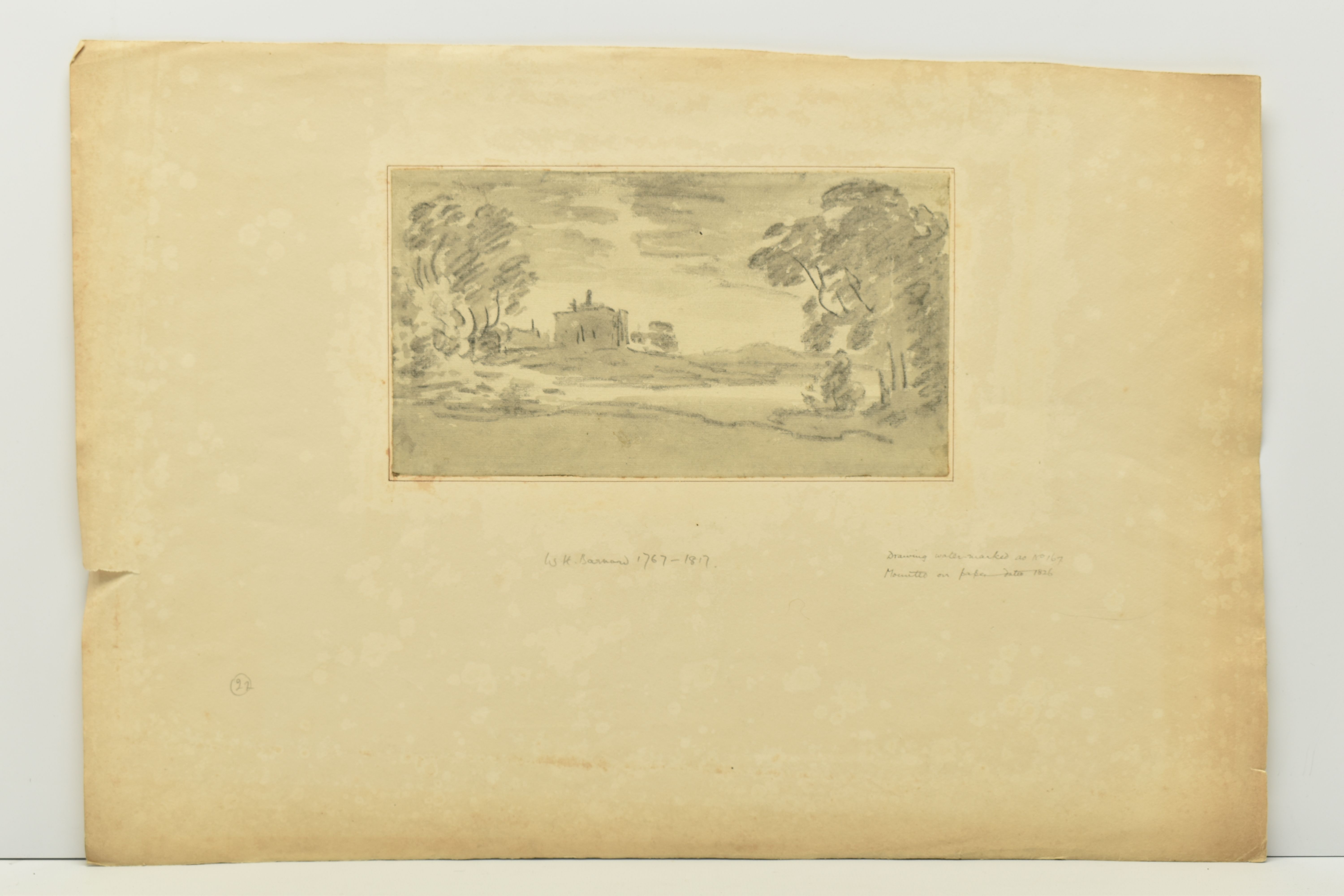CIRCLE OF REVEREND WILLIAM HENRY BARNARD (1767-1817) THREE UNSIGNED LANDSCAPE STUDIES, the first - Image 10 of 13