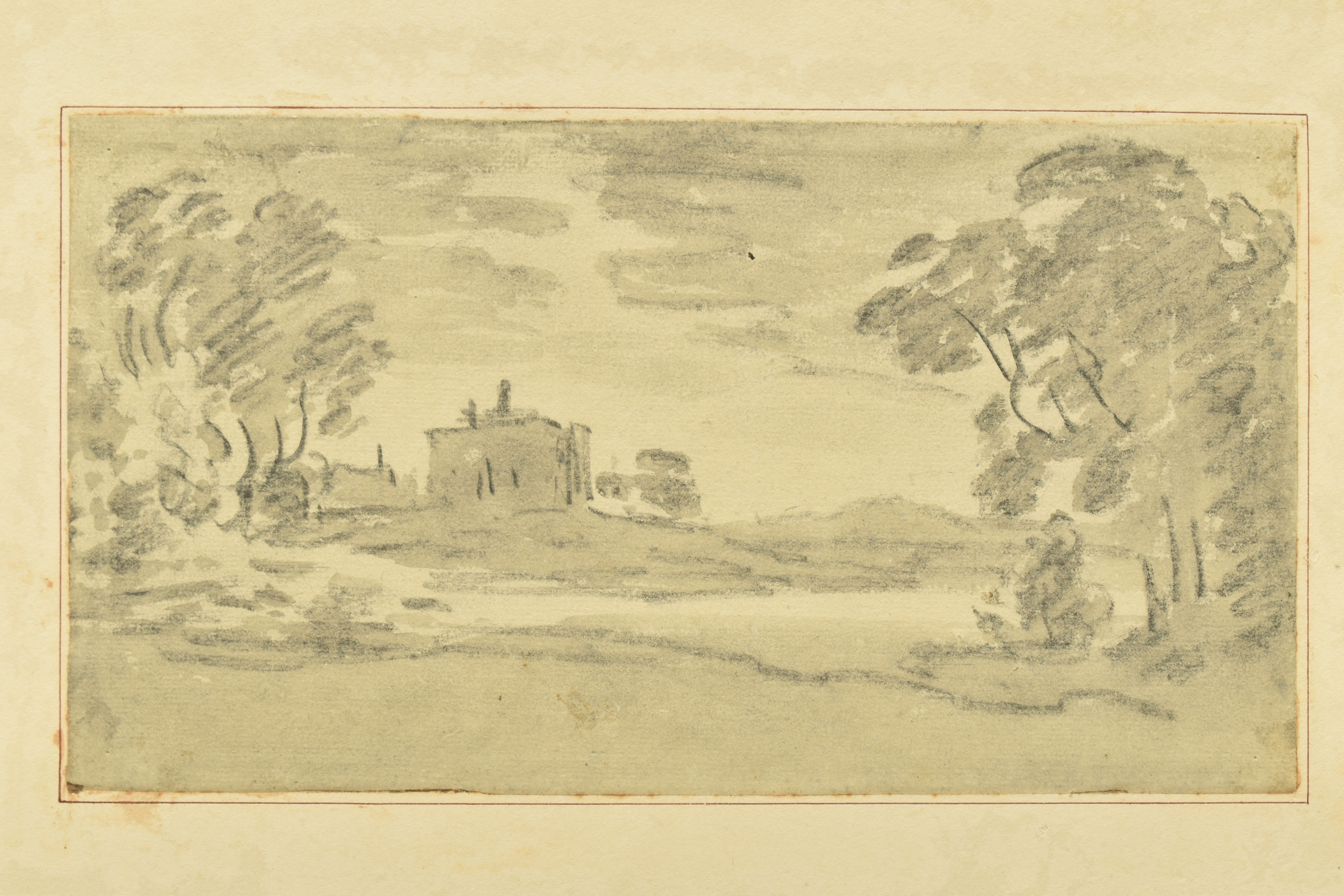 CIRCLE OF REVEREND WILLIAM HENRY BARNARD (1767-1817) THREE UNSIGNED LANDSCAPE STUDIES, the first - Image 11 of 13