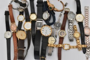 A BAG OF ASSORTED WRISTWATCHES, mainly womens watches, names to include 'Reflex, Sekonda, Lorus,