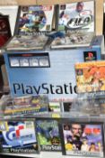 PLAYSTATION CONSOLE BOXED WITH GAMES, games include Tekken 2, Gran Turismo 2, Syphpn Filter, Actua