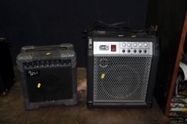 A CARLSBORO COLT 30 JOURNEYMAN COMBO with three inputs and a Wave CG10N practice amp (both PAT pass,