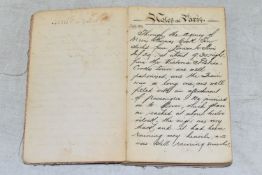 A VICTORIAN DIARY of a Thomas Cook Trip to Paris by Trains and Boats, possibly to the Paris