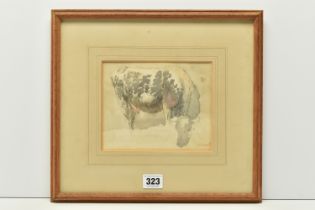 CIRCLE OF ROBERT HILLS (1769-1844) GRAZING COW, a study of a cow, no visible signature, pencil and