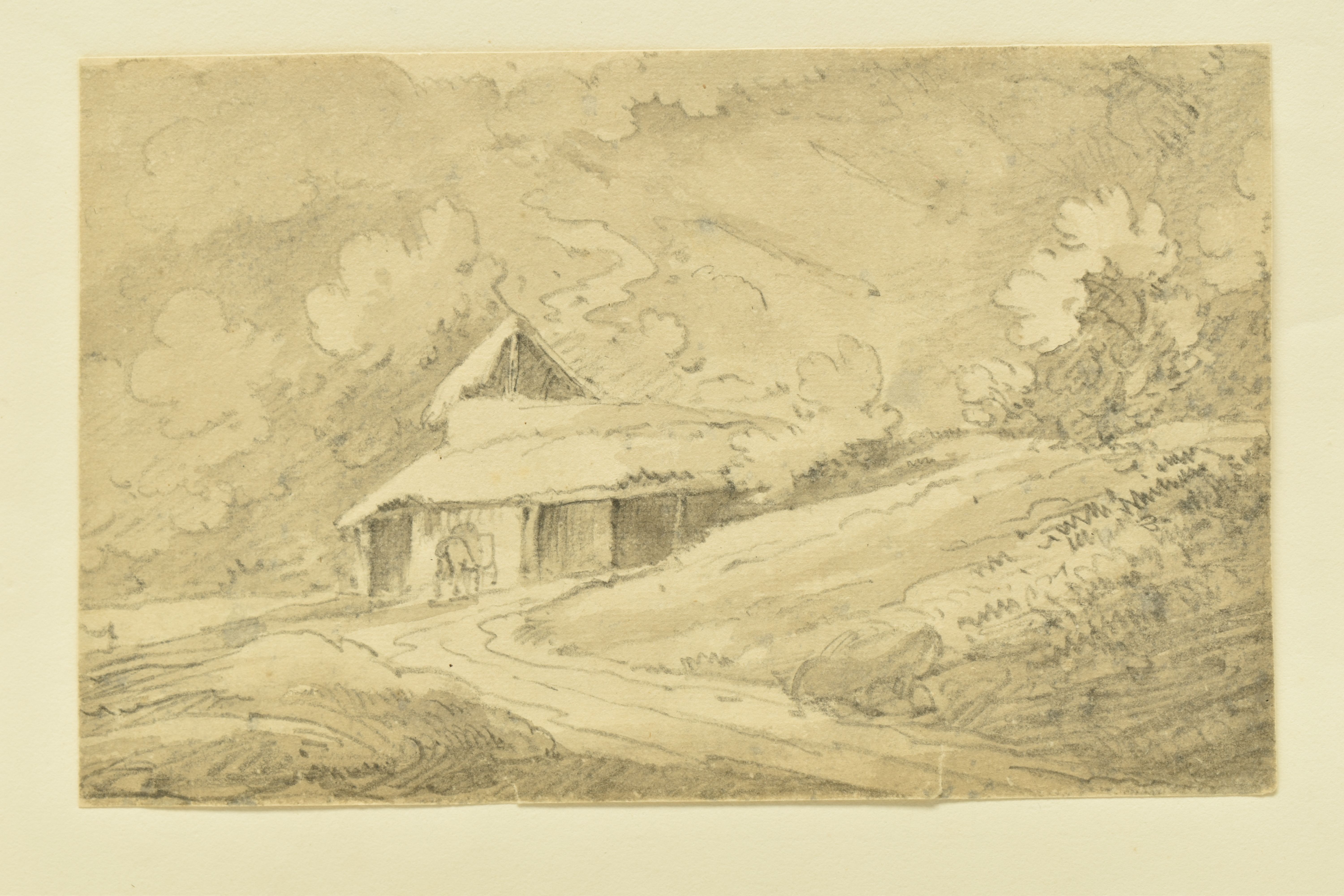 CIRCLE OF REVEREND WILLIAM HENRY BARNARD (1767-1817) THREE UNSIGNED LANDSCAPE STUDIES, the first - Image 6 of 13
