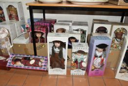FOUR BOXES OF COLLECTABLE LEONARDO COLLECTION PORCELAIN DOLLS, to include thirty one dolls, all