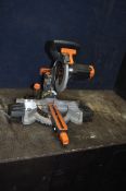 AN EVOLUTION R210SMS COMPOUND MITRE SAW with 8in blade (PAT pass and working)