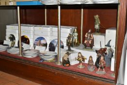 LORD OF THE RINGS INTEREST: A COLLECTION OF FIGURES AND COLLECTORS PLATES, comprising nine Danbury