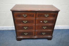 AN ALFRED ALLEN MAHOGANY MEDIA CABINET, width 101cm x depth 49cm x height 86cm (condition report: