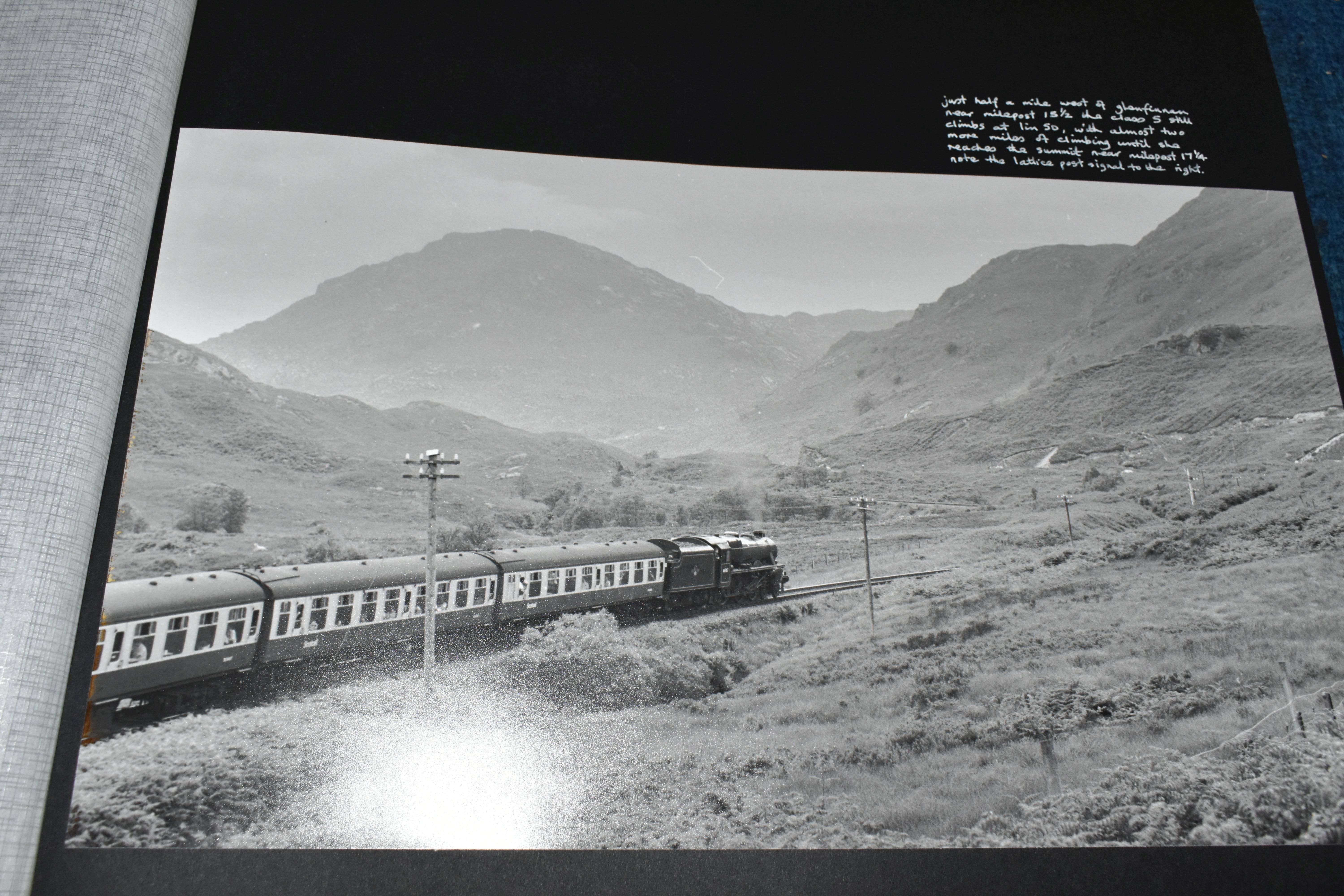 SCOTTISH RAILWAY PHOTOGRAPHS, Four Albums containing over 300 black and white and colour photographs - Image 4 of 22