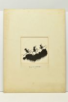 EDWARD TENNYSON REED (1860-1933) A DESIGN FOR PREHISTORIC PEEPS, depicting the silhouettes of
