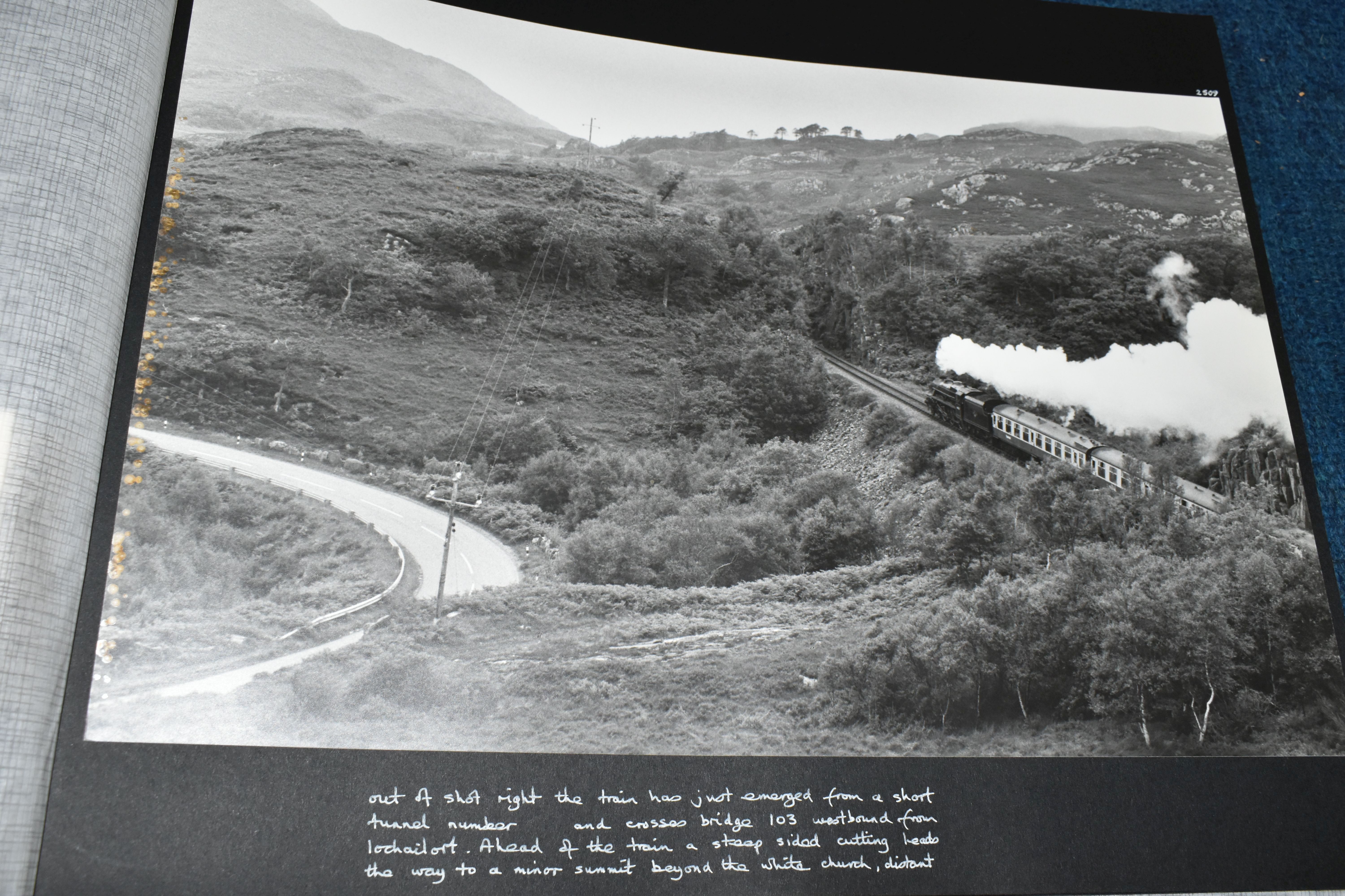 SCOTTISH RAILWAY PHOTOGRAPHS, Four Albums containing over 300 black and white and colour photographs - Image 6 of 22