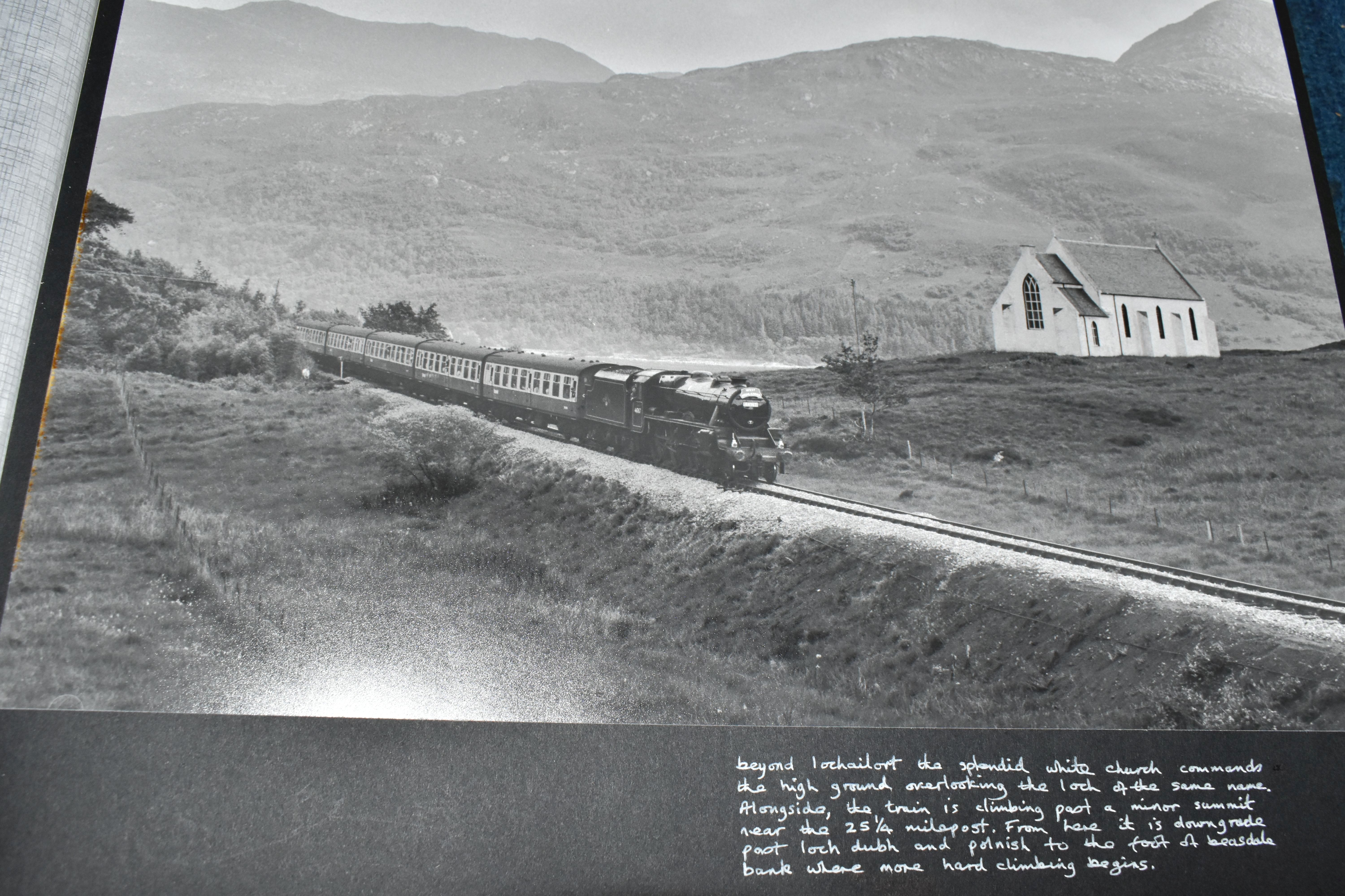 SCOTTISH RAILWAY PHOTOGRAPHS, Four Albums containing over 300 black and white and colour photographs - Image 5 of 22