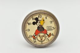 A 'MICKEY MOUSE INGERSOLL' POCKET WATCH, AF pocket watch, dial signed 'Mickey Mouse Ingersoll',