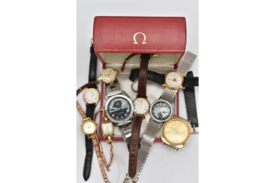 A SELECTION OF WRISTWATCHES, nine ladys and gents watches, names to include 'Timex, Rotary, Royal, - Image 6 of 9