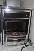 A BURLEY 544CH FIRE EFFECT HEATER width 52cm depth 17cm height 61cm (PAT pass and working)