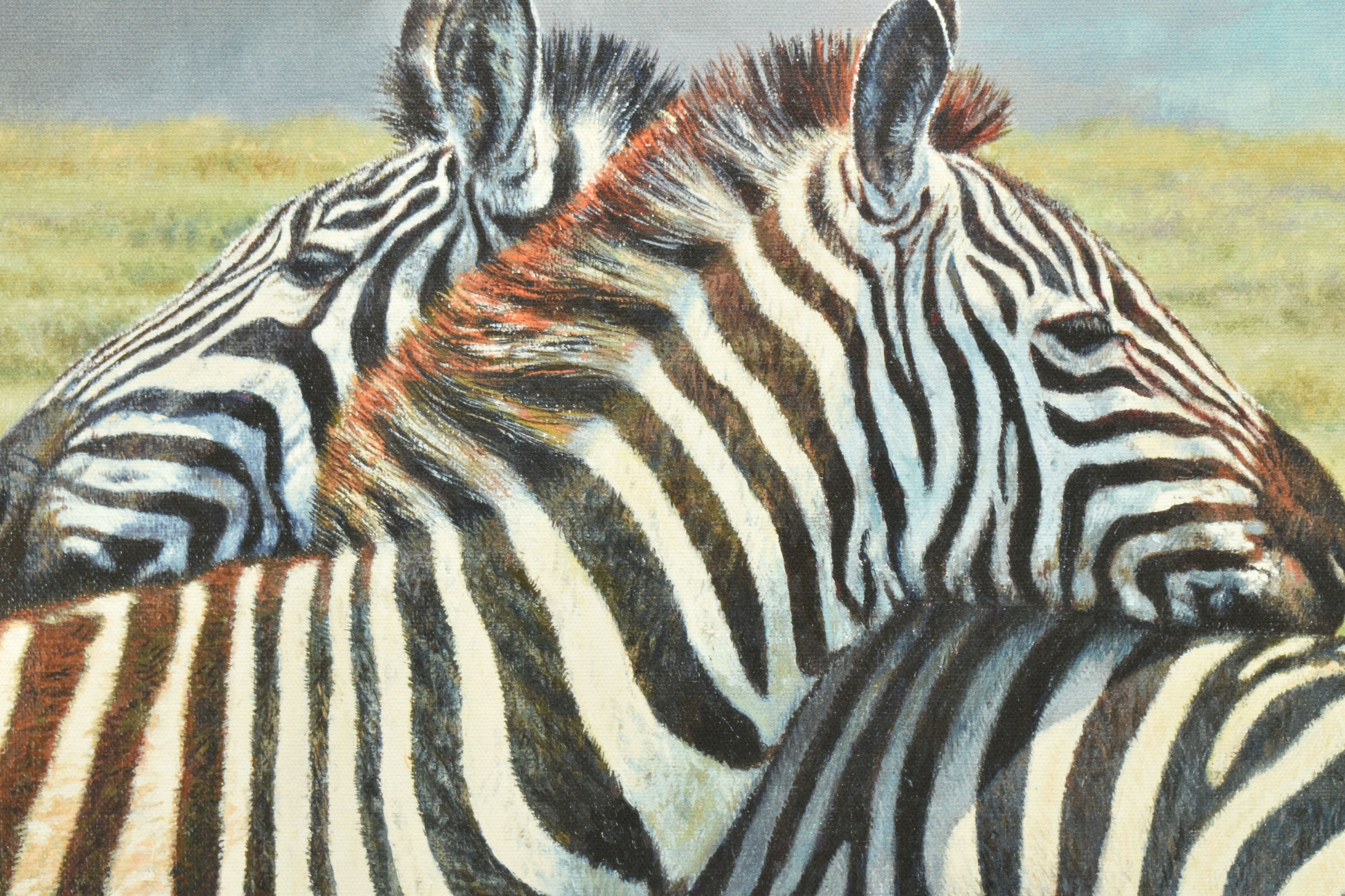 TONY FORREST (BRITISH 1961) 'NEAREST AND DEAREST', a signed limited edition print on board of zebras - Image 2 of 9