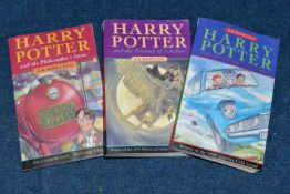 ROWLING; J.K, The 1st three books in the series in paperback format, Harry Potter and the