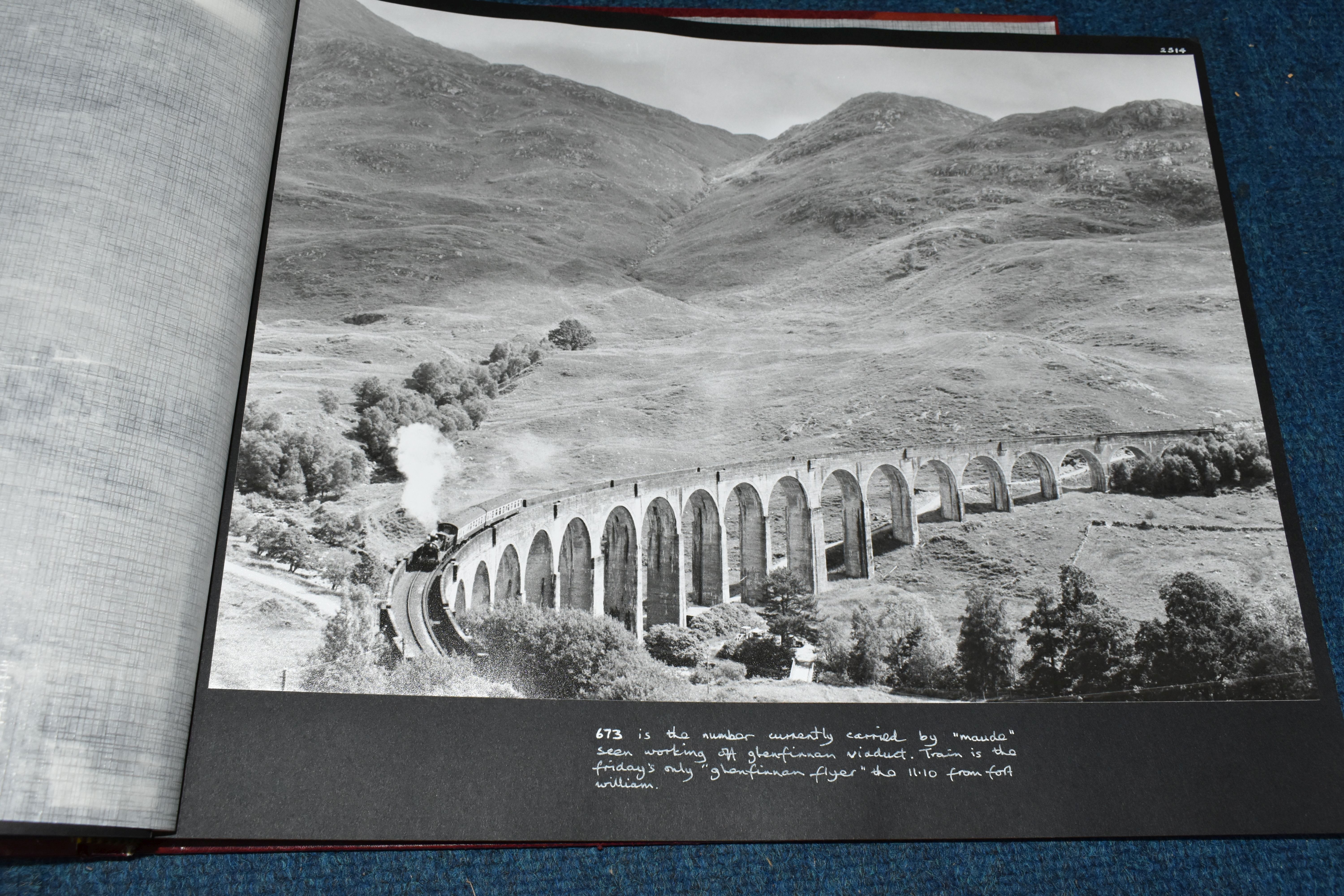 SCOTTISH RAILWAY PHOTOGRAPHS, Four Albums containing over 300 black and white and colour photographs - Image 9 of 22