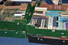SIX BOXES OF BOOKS containing approximately 325 miscellaneous titles in hardback and paperback