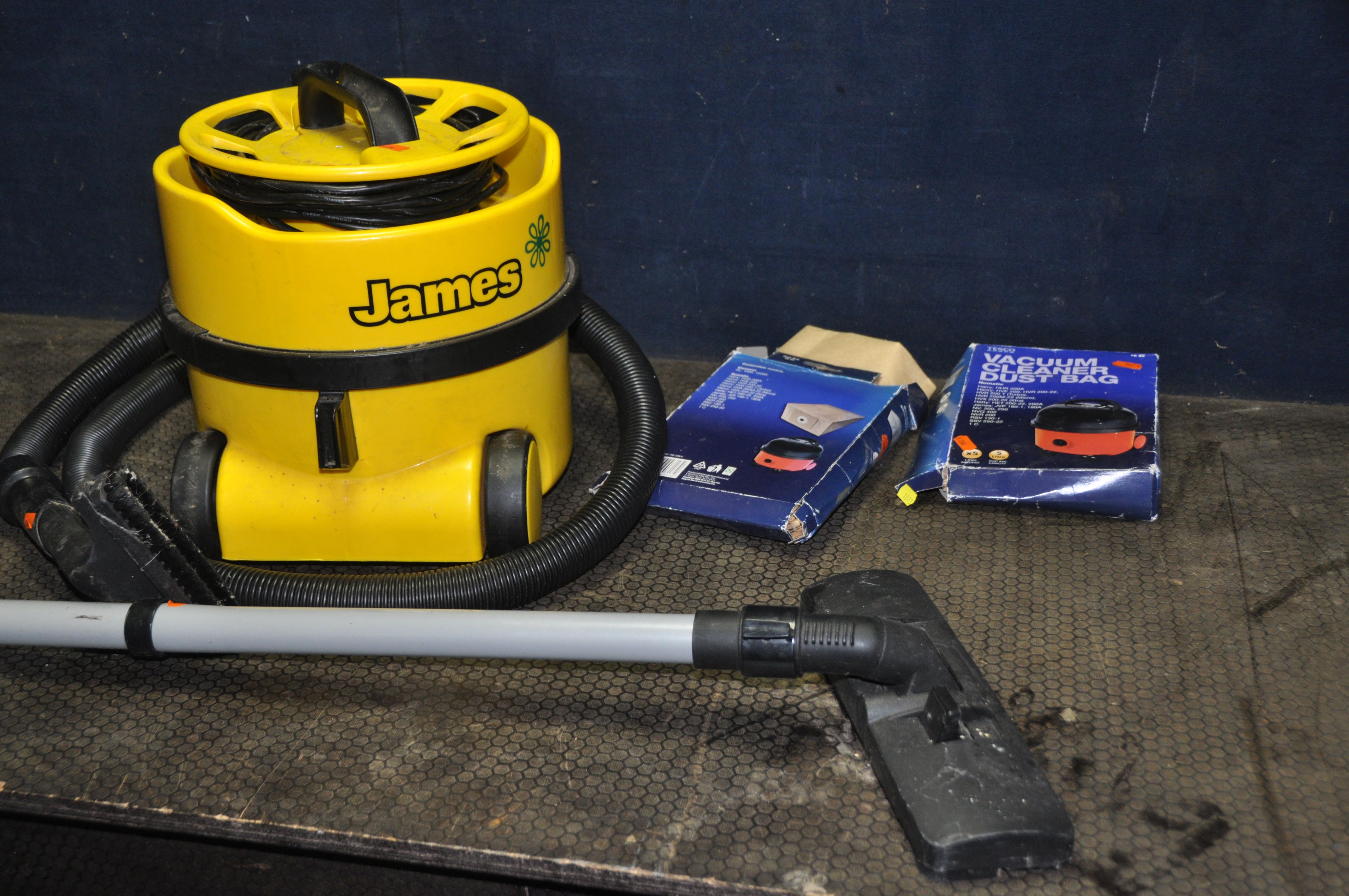 A NUMATIC 'JAMES' VACUUM CLEANER with pipework and spare bags (PAT pass and working) - Image 2 of 2