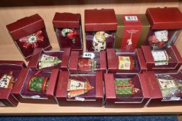 A COLLECTION OF BOXED VILLEROY & BOCH PORCELAIN CHRISTMAS DECORATIONS, comprising nine Fantasy