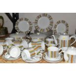 A QUANTITY OF MID-CENTURY MIDWINTER 'SIENNA' PATTERN DINNER AND TEA WARE, comprising three covered