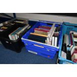 FOUR CRATES OF BOOKS & MAGAZINES containing a large number publications on the subjects of History