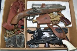 A QUANTITY OF ASSORTED TOY AND CAP GUNS, Coibel Magnum, Lone Star Luger, Edison Cobra S, Crescent