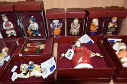 A COLLECTION OF BOXED VILLEROY & BOCH PORCELAIN CHRISTMAS DECORATIONS, comprising three Scandinavian