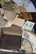 ONE BOX OF EPHEMERA & FOUR SMALL WOODEN BOXES, the Ephemera items include a personal photograph
