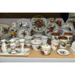 PORTMEIRION 'POMONA' AND 'HOLLY AND THE IVY' PATTERN DINNER WARES ETC, to include seven dinner